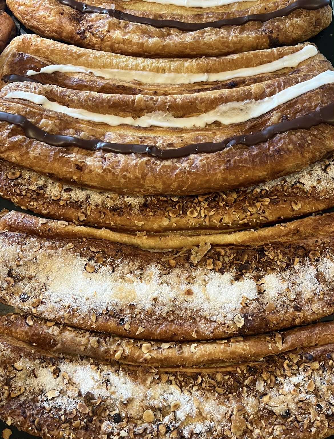 Wienerstang med sukker og nødder
