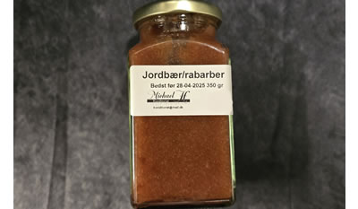 Konditorens jordbær/rabarber
