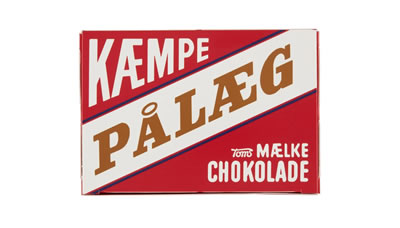 Pålægschokolade, lys 90 gr. 