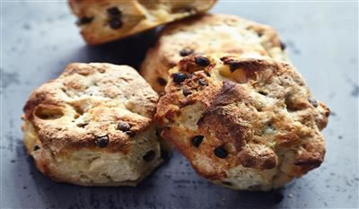 Scone m. chokolade