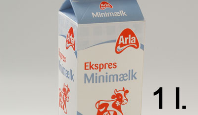 Mini mælk 1 l.