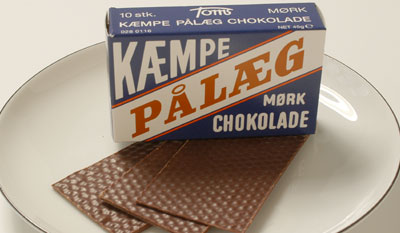 Pålægschokolade mørk 15 stk.